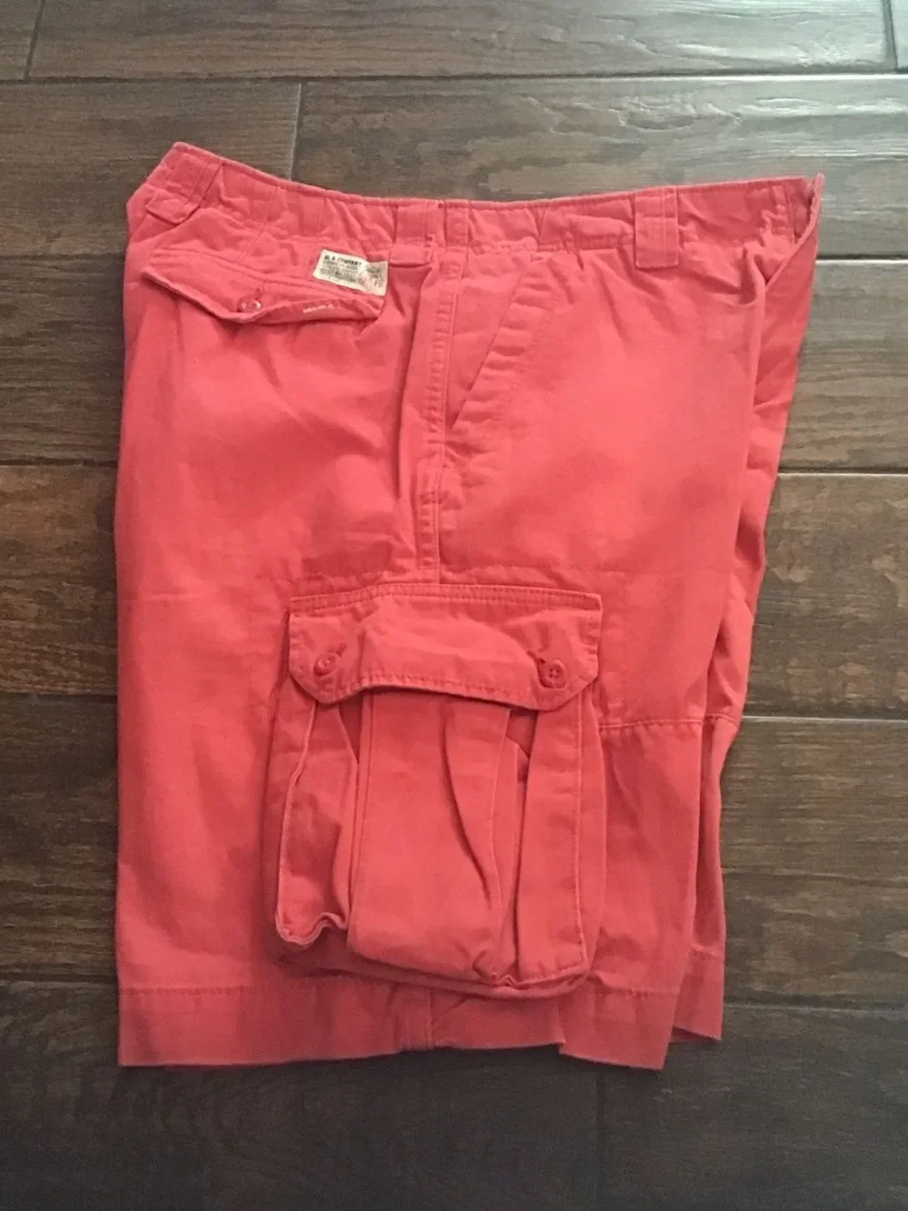 AL & Company Coral Cotton Shorts - Vibrant Coral American Living Size 33
